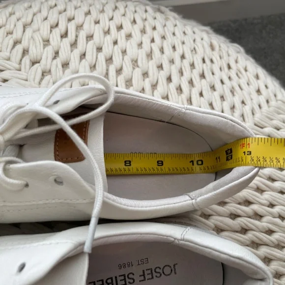 *New JOSEPH SEIBEL Claire 01 white leather sneaker sz41/10.5 - Picture 5 of 13